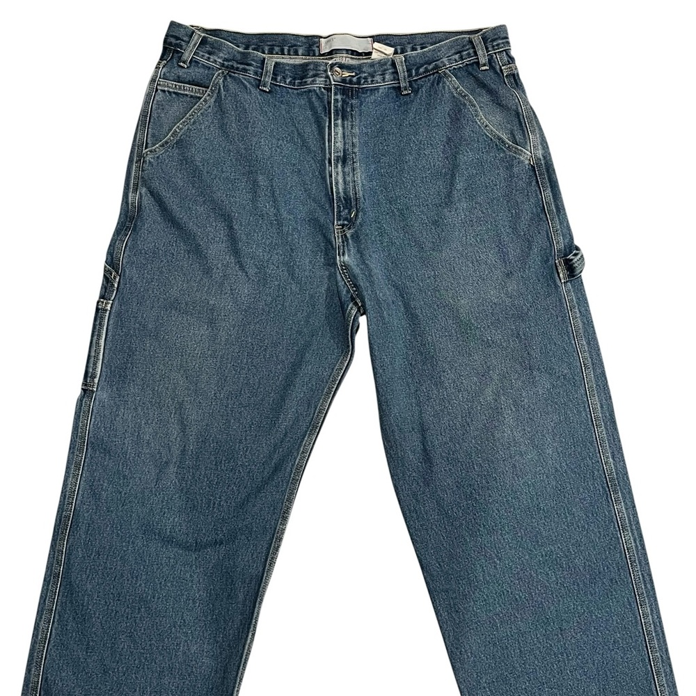 Levi’s Carpenter Jeans Mens 38x27 Blue Denim Work Pants Utility Relaxed Fit